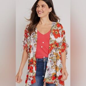 Maurice's Floral kimono size medium